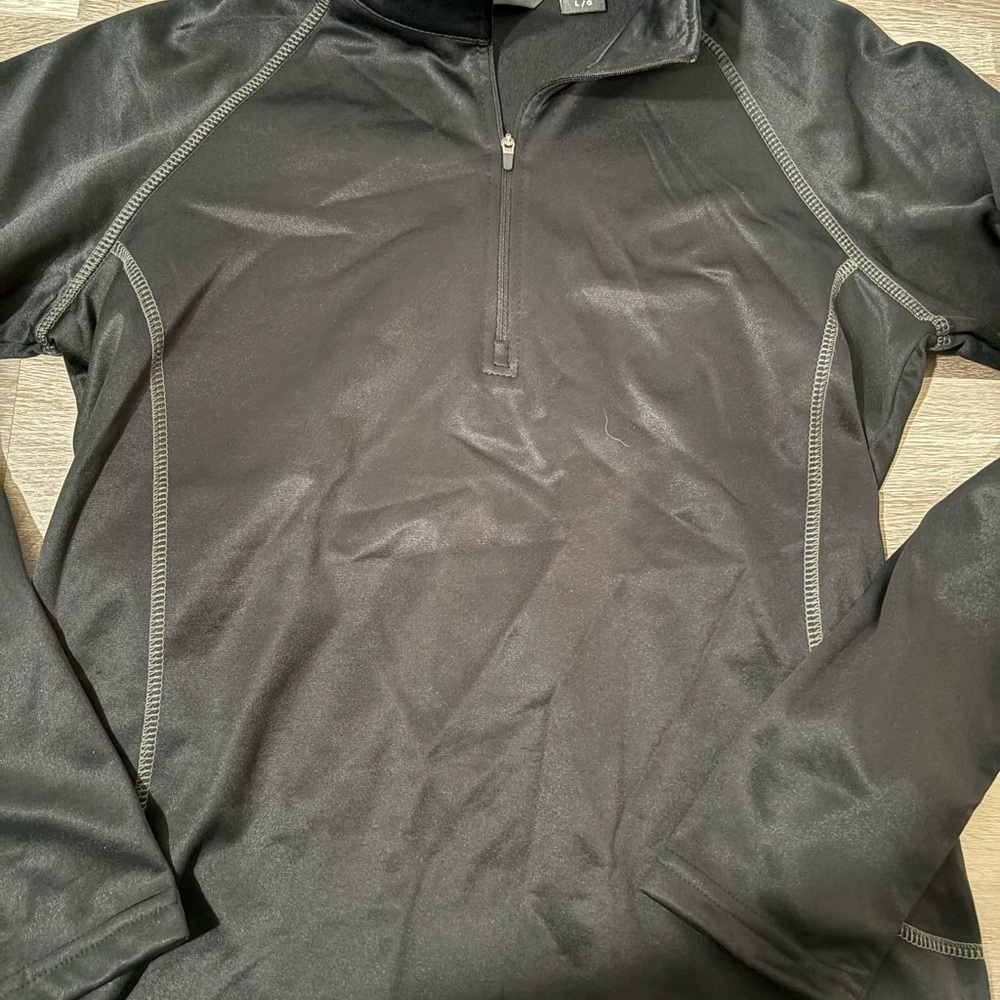 Eddie Bauer Womens Black Quarter-Zip Top - Picture 3 of 8